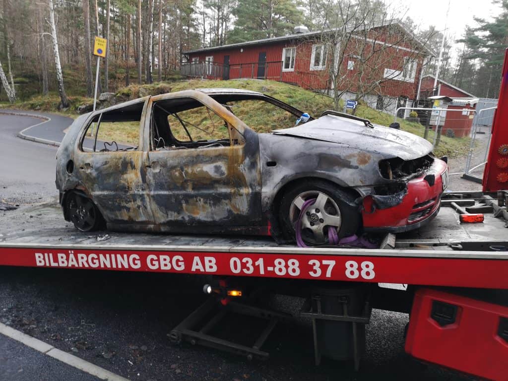 Övergivet fordon i Göteborg till bilskrot